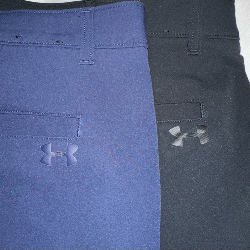 2 pair Under Armour shorts men’s size 42 black and blue - Picture 6 of 6